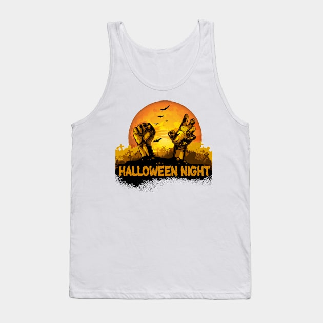 Halloween Night tee design birthday gift graphic Tank Top by TeeSeller07